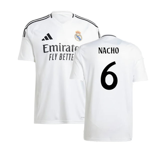 2024-2025 Real Madrid Home Shirt (Nacho 6)-SoccerKits Hub | Buy Soccer Jerseys Online